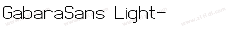 GabaraSans Light字体转换 GabaraSans Light字体转换